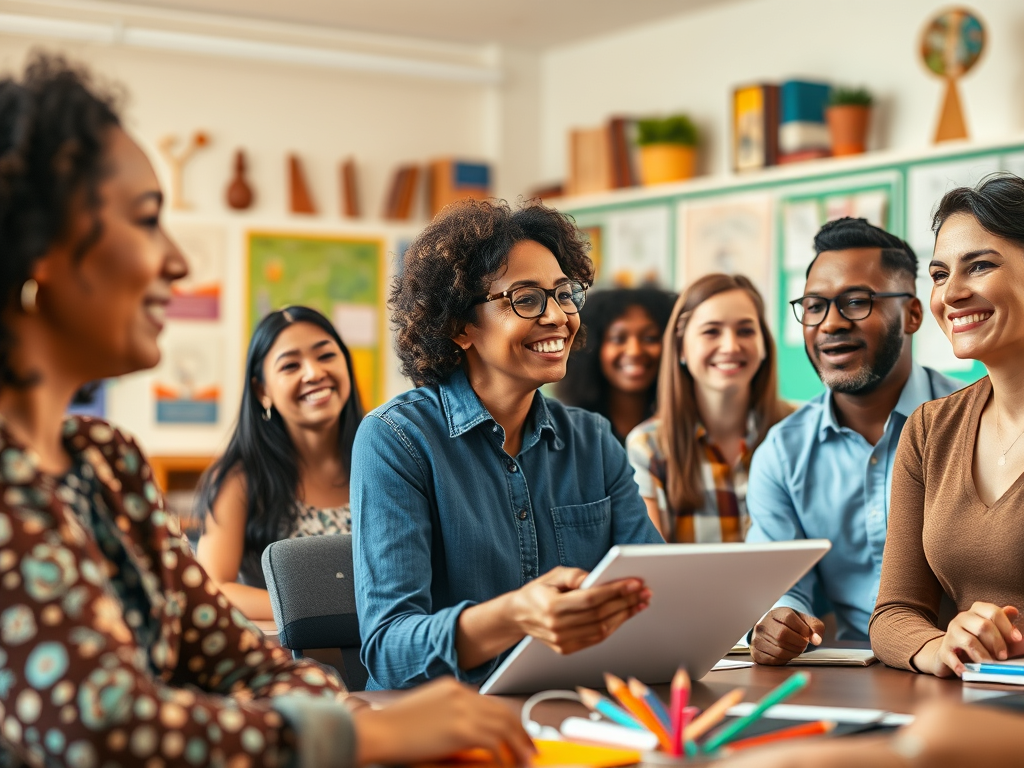 Profissionais em ambiente de trabalho saudável com foco em saúde mental corporativa e prevenção de burnout
